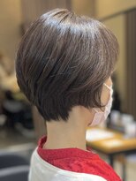 アトリエコア(Atelier Coa)&nbsp;ショートカットくびれショート前下がりボブベージュカラー