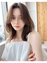 アフロートリノ(AFLOAT Leino)&nbsp;大人可愛いミディアム　レイヤー　顔まわりフェイスレイヤー#