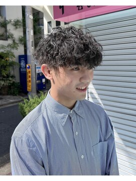 オムファミーユラグ(homme, famille raugh) 波巻きスパイラル(波巻き多め)