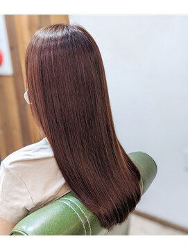 クリー(cree) デザインカラー/レイヤーカット/オリーブベージュ/こなれミディ