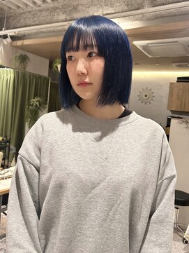 ゼストララ(ZEST Lara) ボブ×ブルーカラー【吉祥寺】斎藤百花