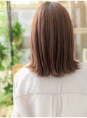 ★艶感ストレートウルフカット小顔くびれミディアム30代40代★10