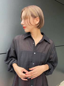 トルネード(TORNADO) 海外ヘア カーテンバング ベージュボブ フェイスレイヤー t112