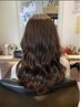 カット+コテ巻き風デジタルパーマ+選べるトリートメント+リファヴィーナ