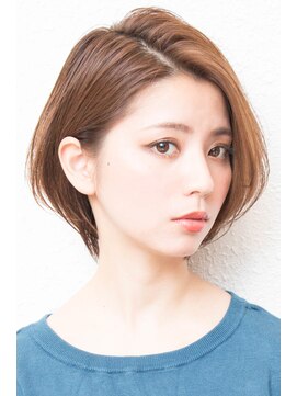 モニカ 西宮北口(Monica) 前下がりボブ・  内巻きワンカール・  ボブショート・暗髪