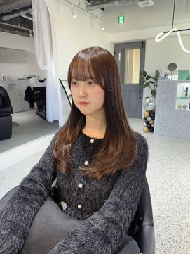 ルモ(Lumo) 【MIHO】ミルクティーブラウン×レイヤーカット