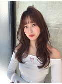 イメチェン外ハネボブワイドバングホワイトブロンド韓国/小倉