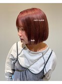 ミニボブ×カシスブラウン