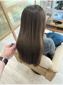 20代30代大人かわいいモカベージュナチュラルロブヘアー美肌