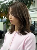 ハイライトバレイヤージュダブルカラーケアブリーチ20代30代