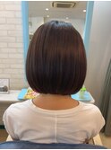 長め前下がりボブ