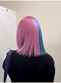 ツートンカラー　ケアブリーチ　原宿