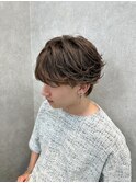毛流れマッシュ、フェザーパーマ