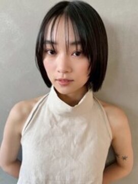 パーク(PARK) 【PARK】顎ラインボブ×アッシュブラック