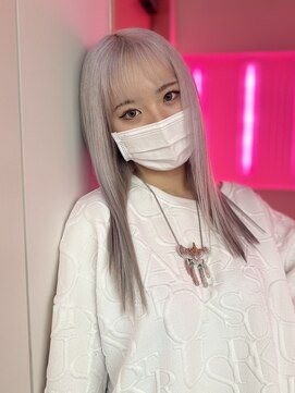 ダズリングディア(Dazzling Deer) グレー/ホワイト/ペールカラー/ロング/レイヤーカット