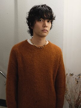 ノフ(knof) メンズマッシュ × シャドウパーマ × ナチュラルパーマ