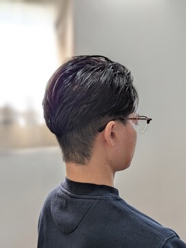 アップバングショート　オールバック