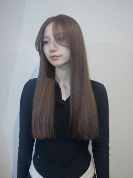 ブロック ジャポン(bloc japon) ベージュカラー　透明感カラー　顔周りカット