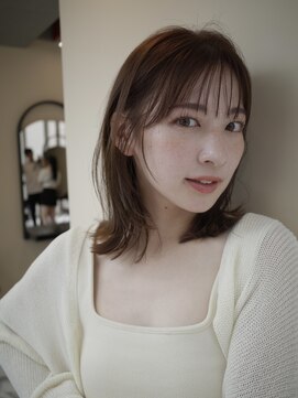 ヌヌ 渋谷 原宿 明治神宮前(nunu) レイヤーカットウルフカットボブグレージュオリーブべージュ