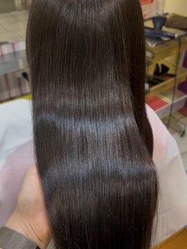 アクシス 栄店(`AXIS) 森崎ワンホンレイヤー/ミルクティーブロンド/ダークブルー/栄
