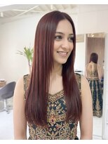 零秒女髪 千里丘店 髪質改善で叶える艶やかで上品なロングヘア艶髪美髪艶カラー艶感
