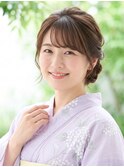 【浴衣ヘア】崩れない上品な編み上げシニヨンアップ