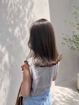 レスト(Re:st)の写真/【髪質改善グレイカラー】ダメージレス商材と頭皮ケアで白髪をカバーし通うほどハリ・コシのある質感へ!