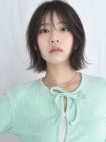 トリッカ シブヤ(TRICCA SHIBUYA)&nbsp;レイヤーボブ/小顔ボブ/韓国ボブ/シースルーバング/グレージュ