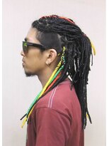 エクステ専門店ミキ 横浜店(MIKI) お洒落メンズロングヘア☆ラスタカラー♪ブレイズ全頭♪