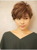 フレンチカールなショートスタイル☆大人可愛いマッシュベース♪