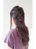 《BIVRE玉木》編み込みヘアーアレンジ