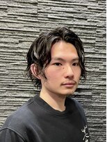 プレミアムバーバー 赤坂店(PREMIUM BARBER produce by HIRO GINZA)&nbsp;パーマウルフ風【ヒロ銀座】赤坂/バーバー/パーマ