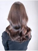 グレージュミディ_くびれヘアビタミンカラー_ba357341
