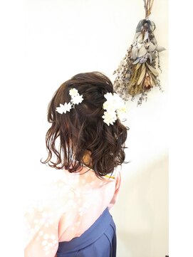 ネオリーブチノ 登戸店(Neolive cino) ツイスト ハーフアップ ヘアアレンジ