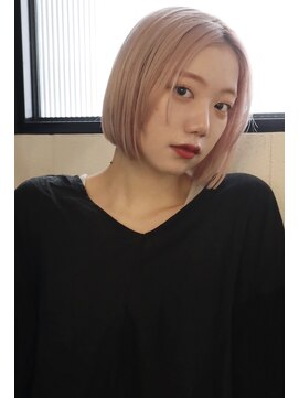 オペラ 調布店(OPERA by BALLEThair) ホワイトピンク_ショコラベージュボブルフベビーバング「調布」