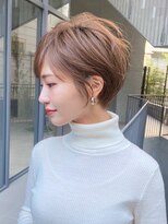 ロビー 表参道(ROBBY)&nbsp;前髪あり/20代30代40代/ひし形レイヤーショートボブ/表参道