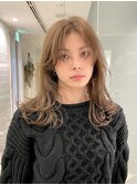 ワンブリーチベージュ 顔周りフェイスレイヤー