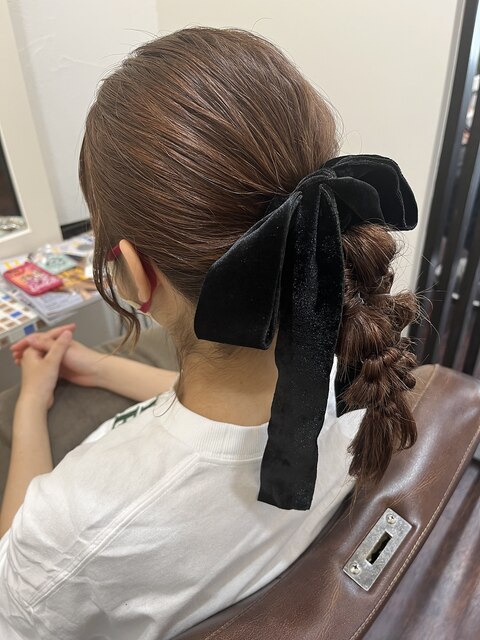 マタニティフォト撮影用ヘアセット