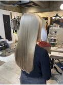 美髪ホワイトベージュ☆