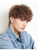波巻きパーマメンズツイストスパイラルパーマツーブロック