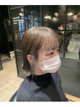 オーガニック アトリエ 大宮(organic+atelier) 大人可愛い大人美人小顔立体カットインナーカラー透け感