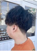 ツイストスパイラルパーマツイストパーマメンズマッシュパーマ