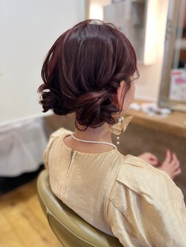 ナンプウ(Nanpu) ツインおだんごのお呼ばれぬるふわヘアセット♪