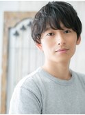 20代30代爽やかブラック重めマッシュパーマF越谷