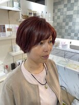 ヘアースイッチ(HAIR SWITCH)&nbsp;ショート/ハンサムショート/ワインレッドカラー