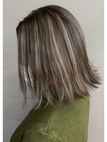 ウェイビー 桜木町店(WAVY)&nbsp;【WAVY】ホワイトハイライト×外ハネボブ