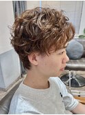 【早坂駆留】くるくるパーマ アップバング 吉祥寺 メンズパーマ