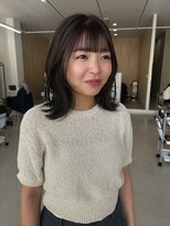 ミリ 奈良店(mm)&nbsp;くびれ/レイヤーカット/顔まわり/近鉄奈良/オリーブグレージュ