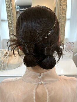 アチーブ 三宮(Achieve)の写真/【朝6時～可能☆結婚式/花火大会/浴衣着付/ヘアメイク/推し活/韓国風ヘア】1日崩したくない日はAchieveへ♪