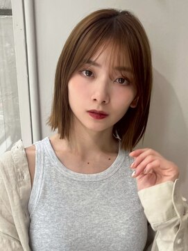 ポーチバイハニー オモテサンドウ(PORCH by HONEY omotesando) レイヤーボブ/ハイトーン/ミルクティーベージュ/ミニボブ2